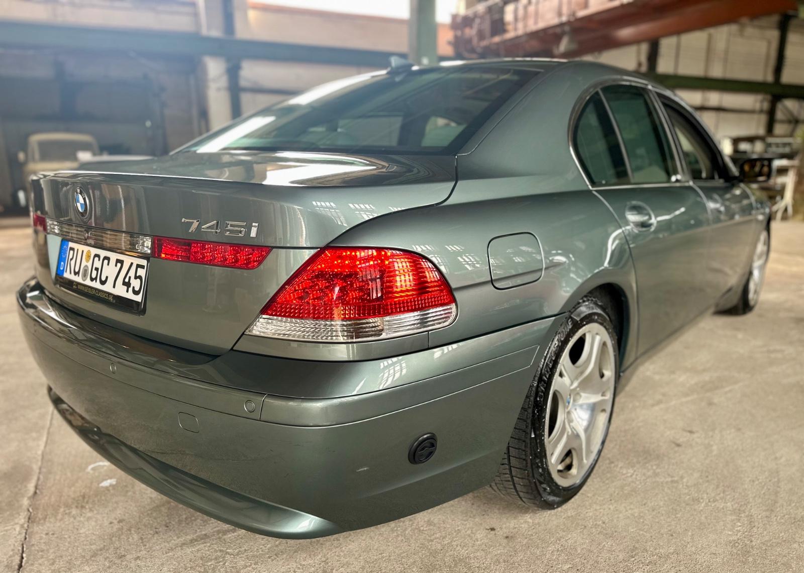 BMW 745i E65 V8 Prins LPG schiefergrün Top Zustand!