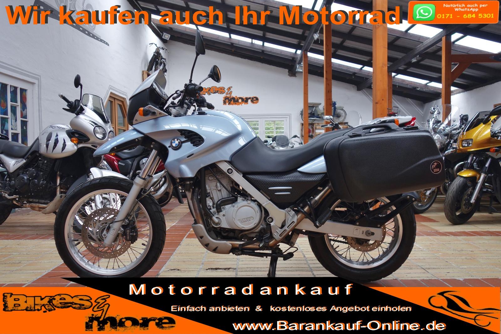 BMW F650 GS ABS+1.Hd+Funduro+2x Koffer+Reifen neu+A2