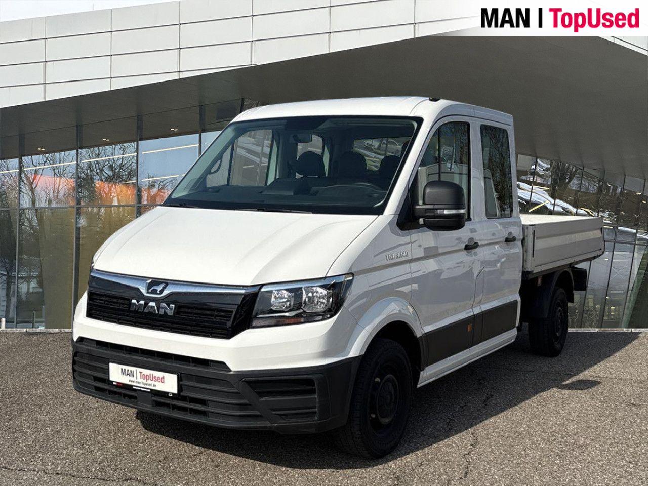 MAN TGE 3.140 4X2-DOKA-KLIMA-AHK-PRITSCHE-7SITZER