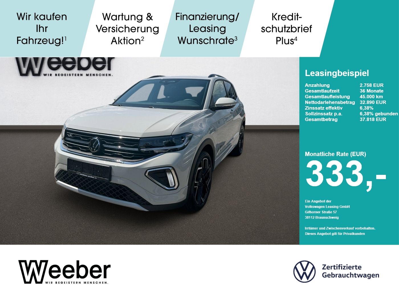 Volkswagen T-Cross 1.5l TSI DSG R-Line AHK NAVI KAMERA APP foto 1