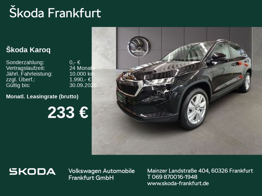Skoda Karoq Tour 1,5 TSI 110 kW 7-Gang-DSG