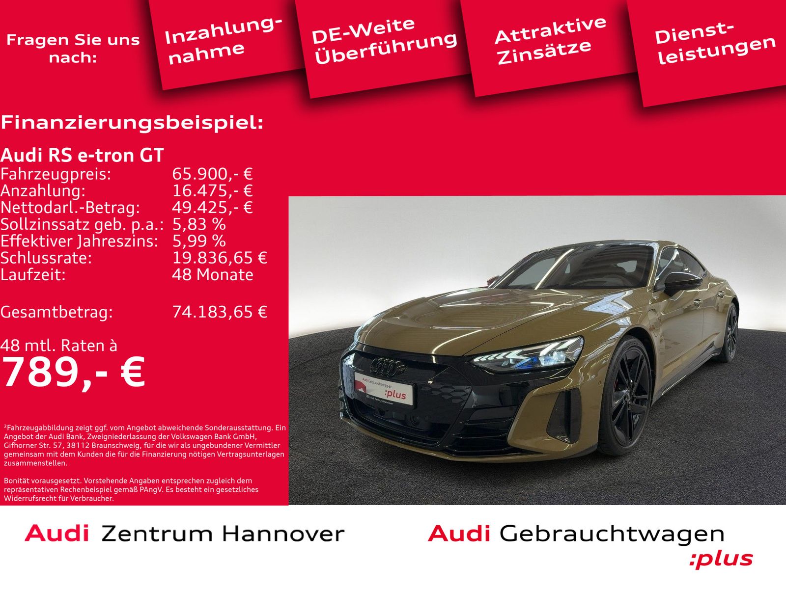 Audi RS e-tron GT quattro Head-Up Pano Laser B&O