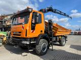 Iveco EuroCargo ML 110E25 WS 2-Achs Allradkipper Kran  - Iveco Allrad