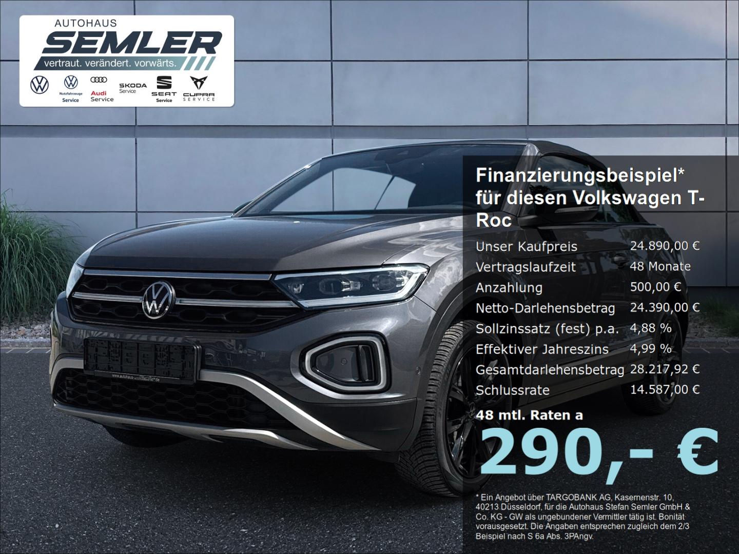 Volkswagen T-Roc Cabriolet Style 1.5 TSI DSG MATRIX R-KAM