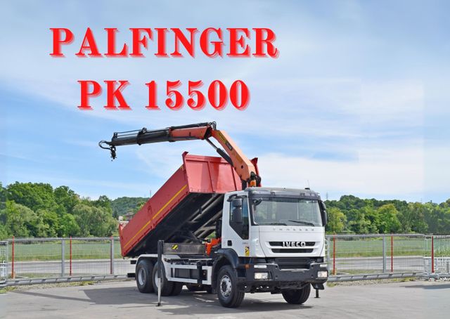 Iveco TRAKKER 360 * Kipper 5,60m* KRAN /FUNK * 6x4