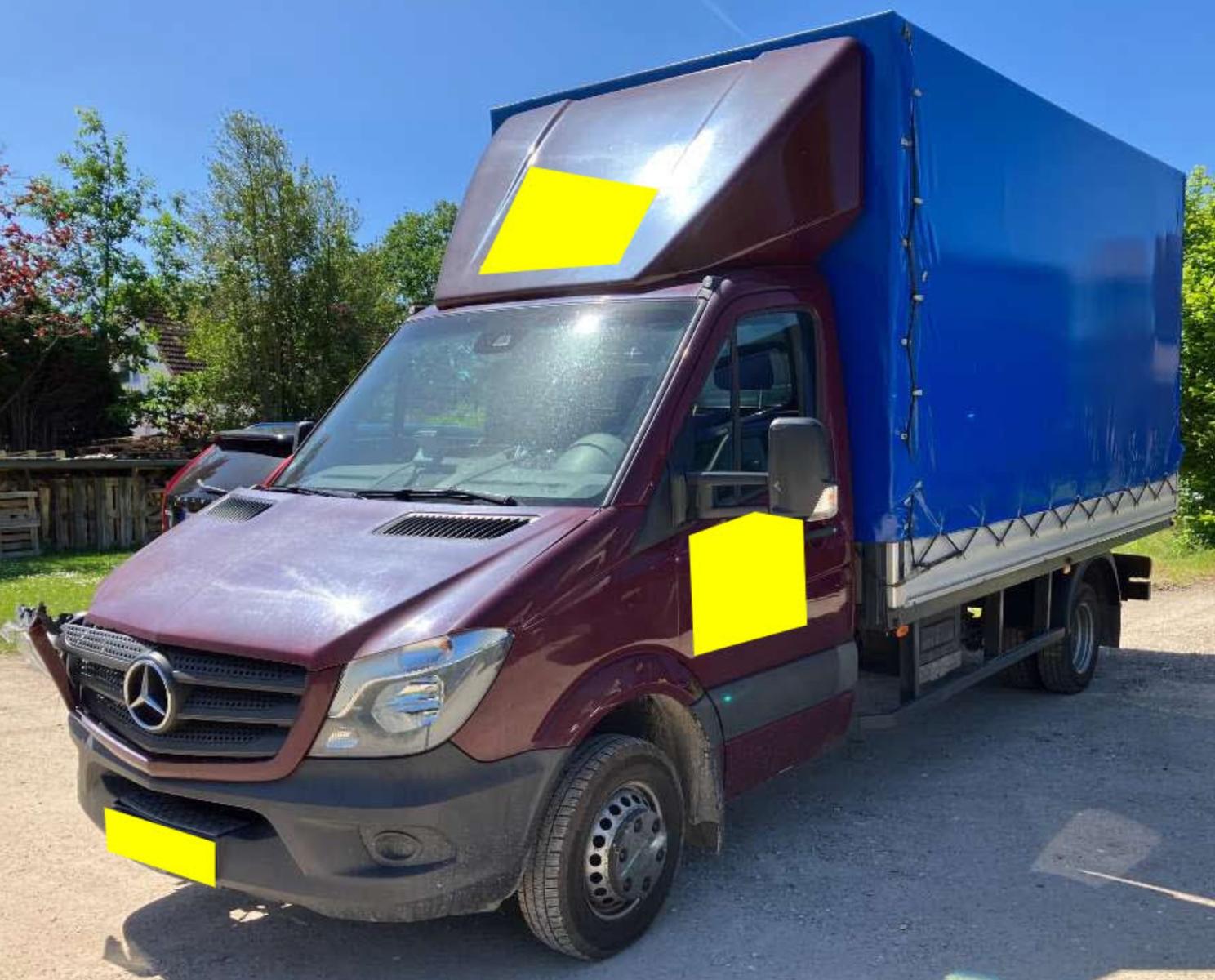 Mercedes-Benz Sprinter 516 CDI Maxi Spriegel + Plane Klima TÜV