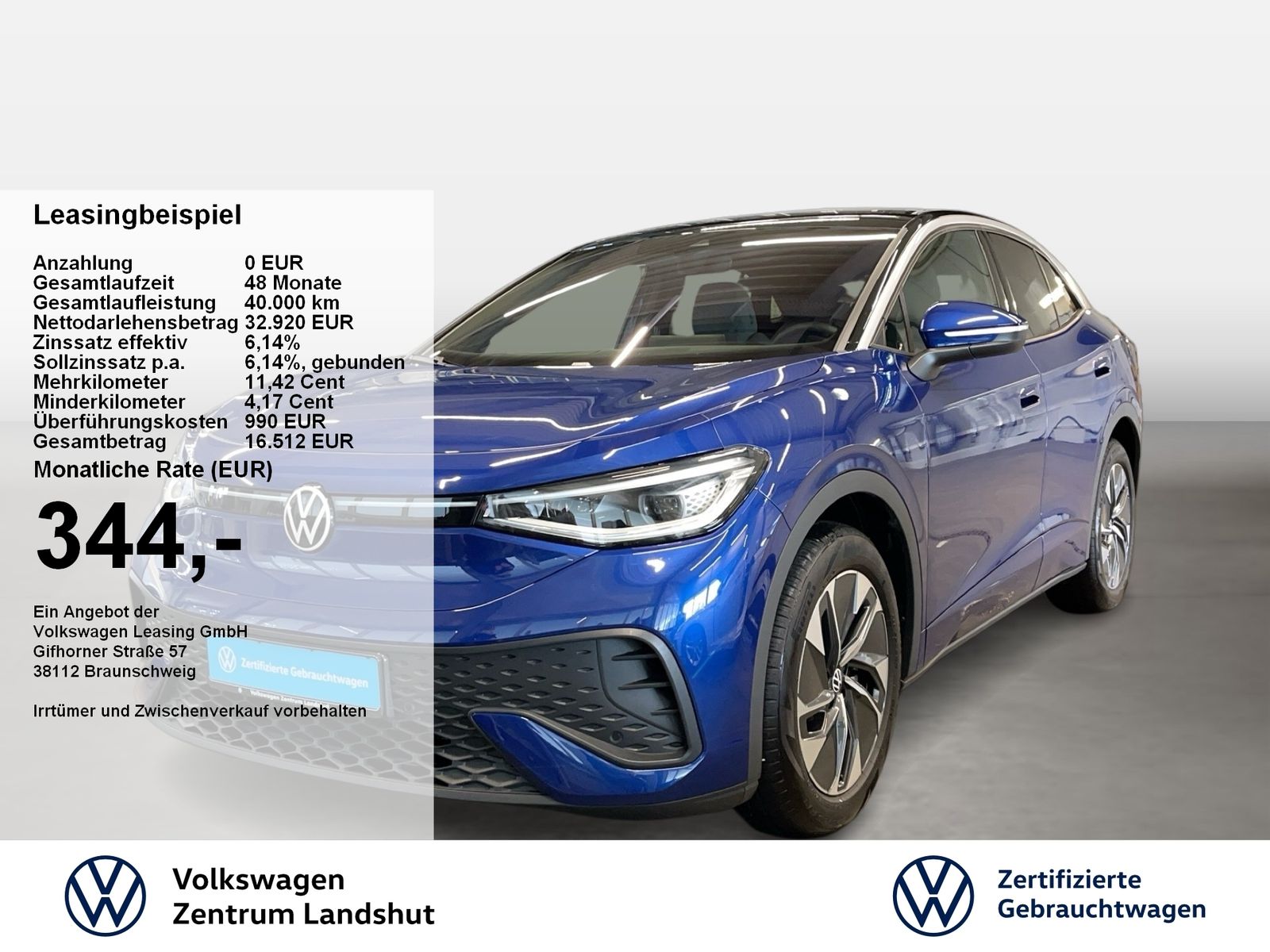 Volkswagen ID.5 Pure Automatik 2xKlima ACC AUT Akustikglas