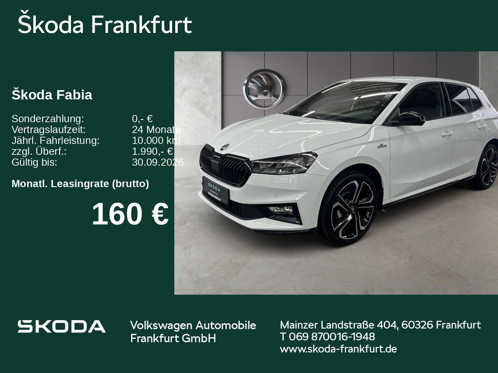 Skoda Fabia Monte Carlo 1,0 TSI SmartLink/ WinterPlus