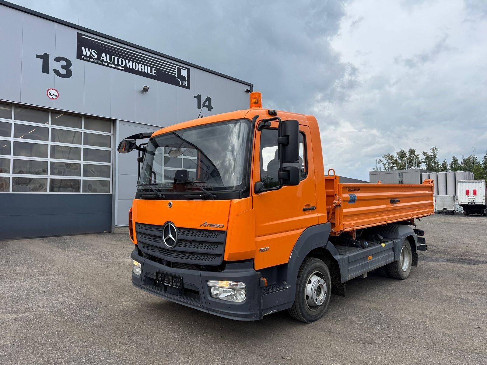 Mercedes-Benz Atego 821 Kipper*Meiller*2 x AHK*Schaltgetriebe*