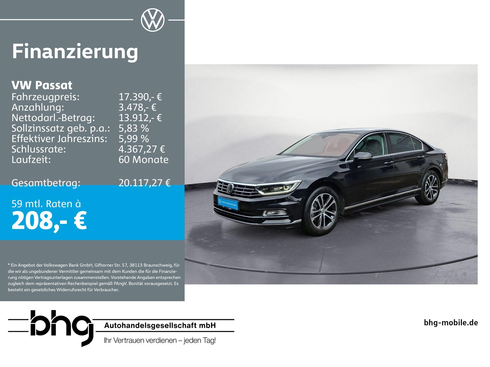 Volkswagen Passat Limousine 1.4 TSI DSG R-line BusinessP LE