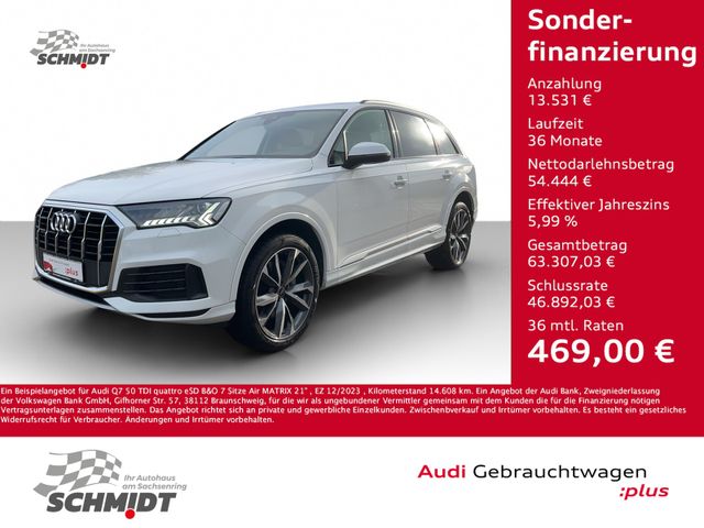 Audi Q7 50 TDI quattro eSD B&O 7 Sitze Air MATRIX 21"