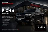 DFSK RICh 6 Pick Up MOBILITÄTSPARTNER IN FRANKFURT - schwarze DFSK Rich 6