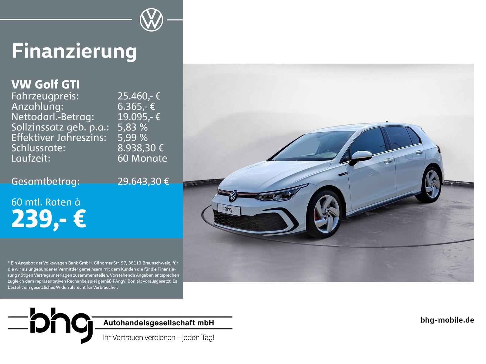 Volkswagen Golf GTI 2.0 TSI DSG
