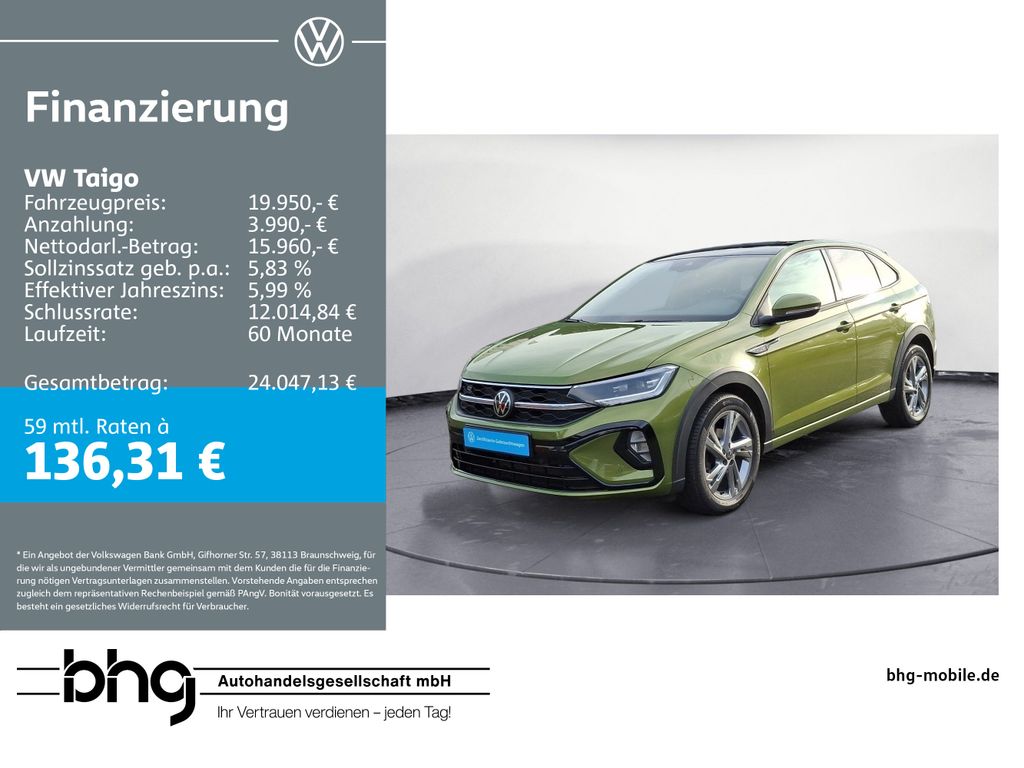 Volkswagen Taigo R-Line 1,5 TSI OPF DSG