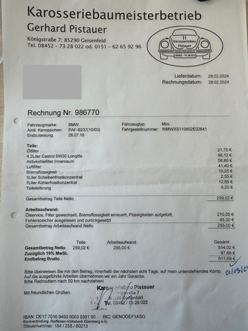 MINI ONE 5-trg. *Klima*SHZ*Bluetooth*Freisprech*LED*