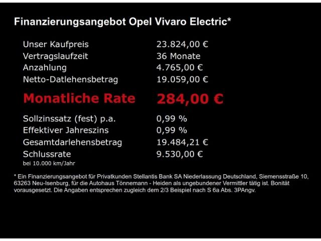 Vivaro Electric e C CARGO M 50kWH+PARKPILOT+SCHI