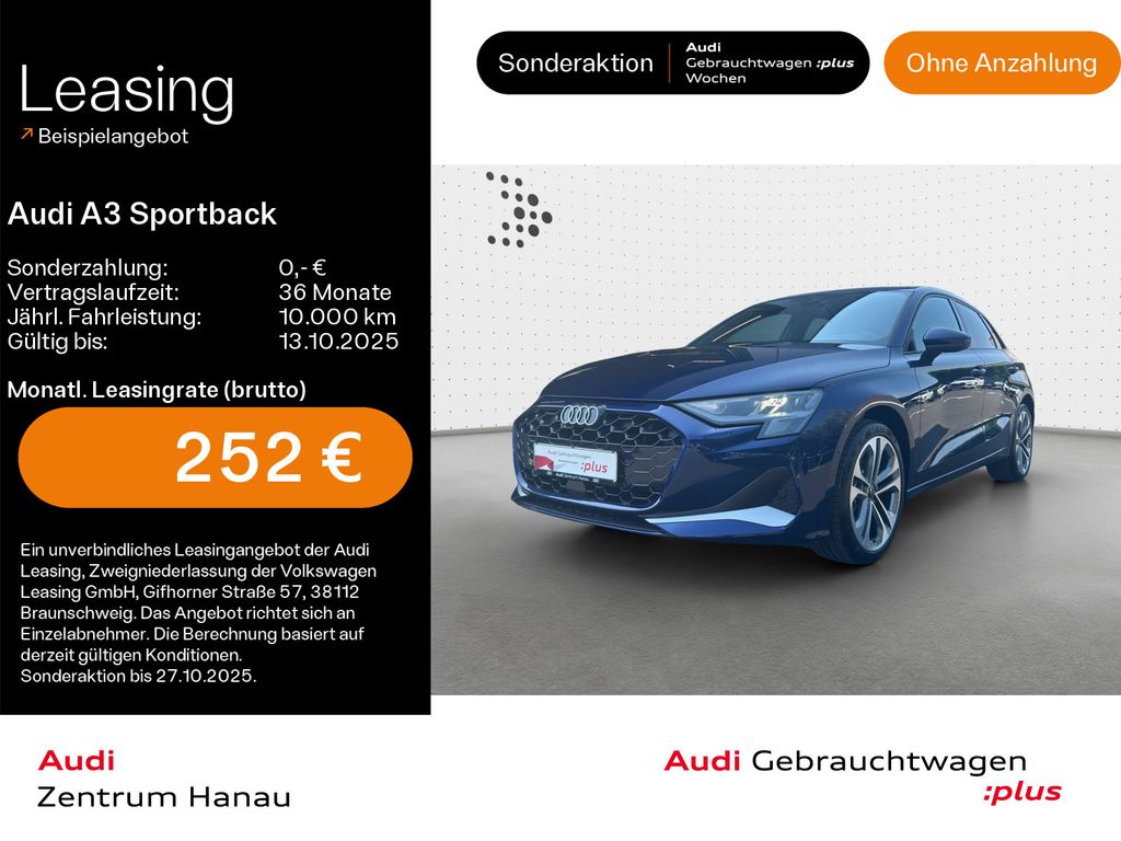 A3 Sportback 35 TFSI advanced*KAMERA*AHK*NAVI-PL