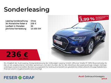 Audi Leasing Angebot: Audi A3 Sportback Advanced 30 TFSI Navi App PDC Shz