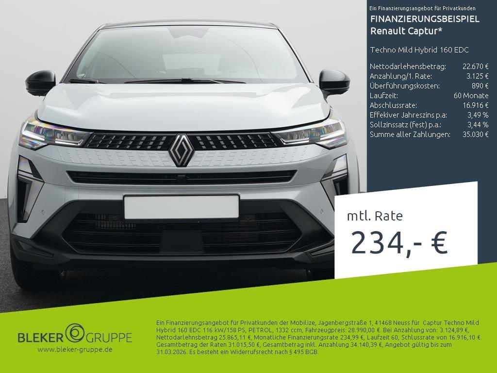 Renault Captur Techno Mild Hybrid 160 EDC