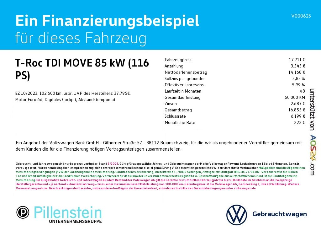 Volkswagen T-Roc TDI MOVE NAVI-APP+ACC+SHZ+ALU+FAHRSCHULE imagem 2