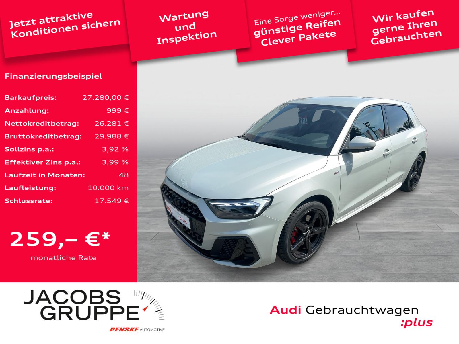 Audi A1 Sportback 40TFSI S line/Black+/ACC/Navi+/LED/
