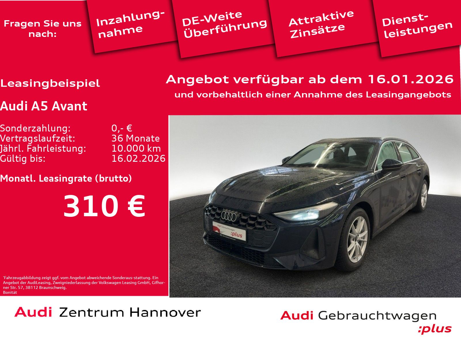 Audi A5 Avant 2.0 TFSI Kamera ACC Leder Sportsitze