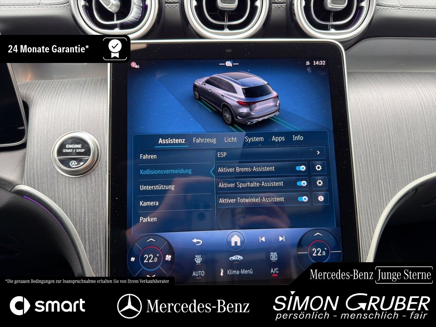 Fahrzeugabbildung Mercedes-Benz GLC 200 4M AMG Night Pano Sitzklima Massage AHK