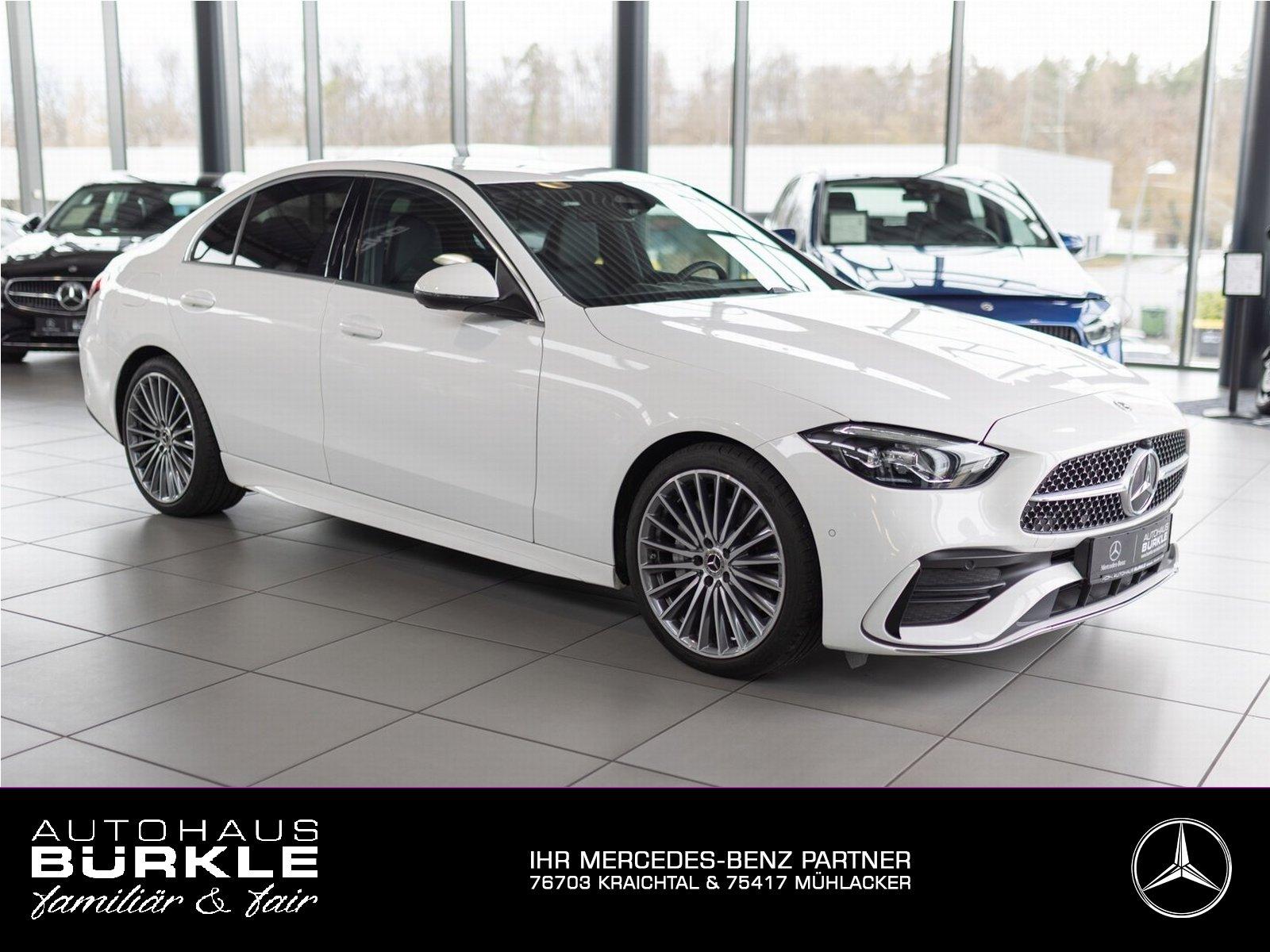 Mercedes-Benz C 180 AMG,LED,AHK,RüKam,19",Lenkradhz,Ambiente