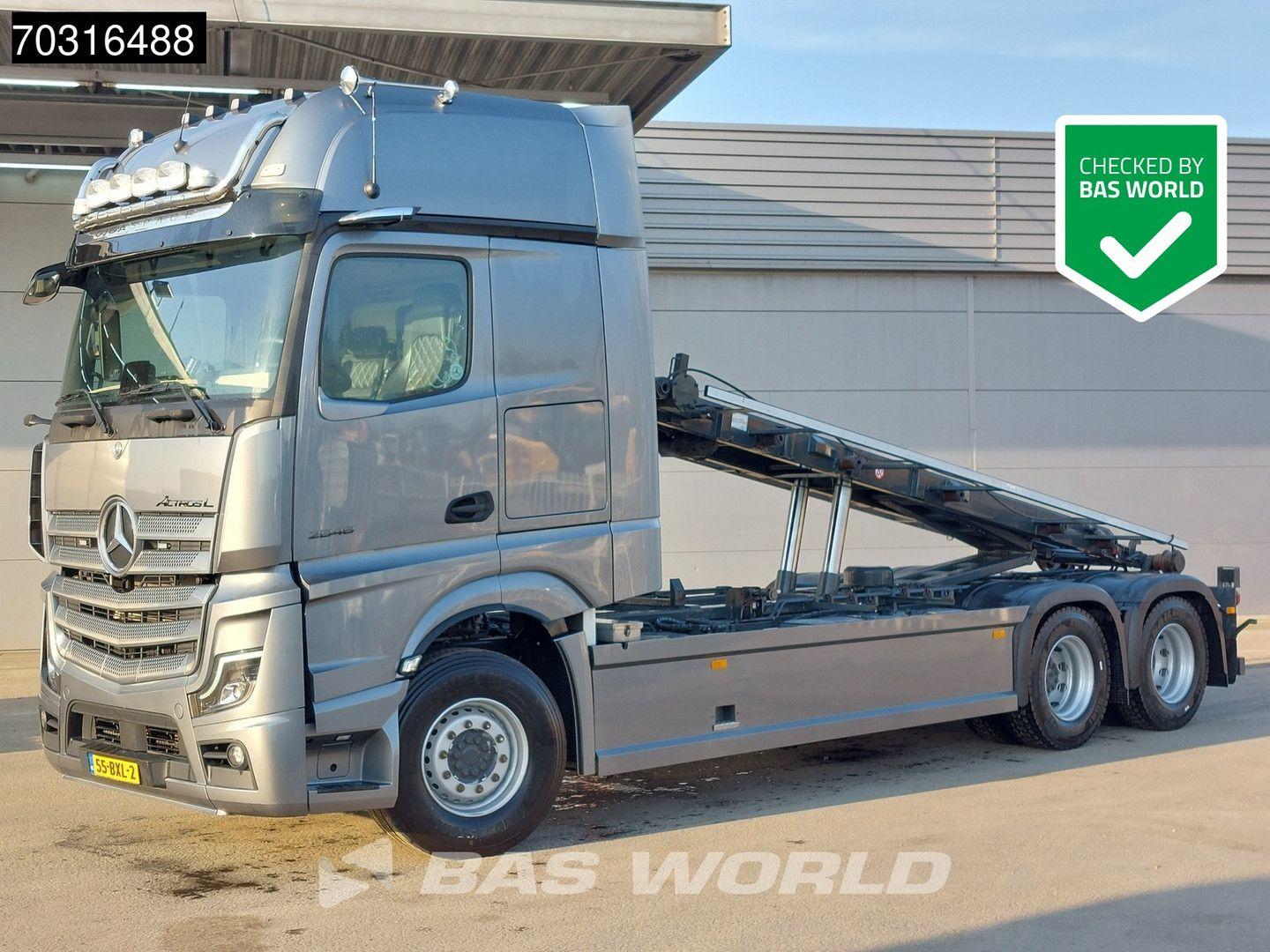 Mercedes-Benz Actros L 2848 6X2 HTS 30 tons cable system Lift-