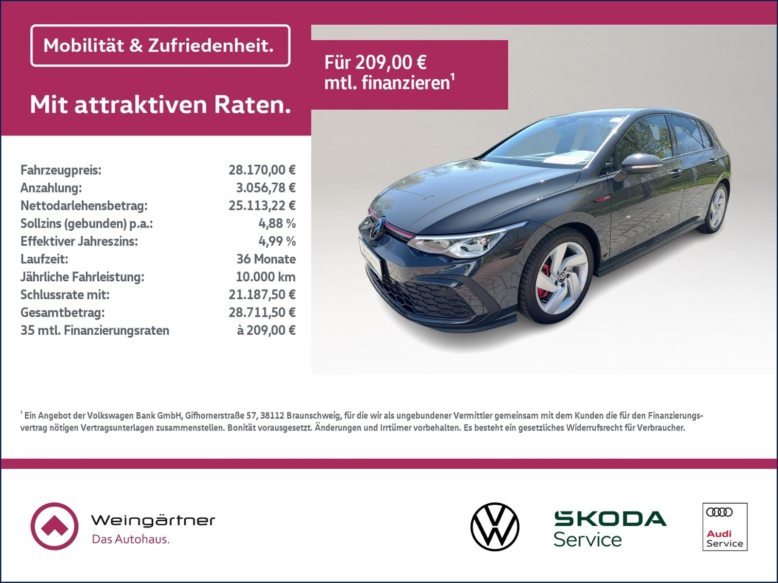 Golf VIII GTI 2.0 TSI, Discover Media, Business