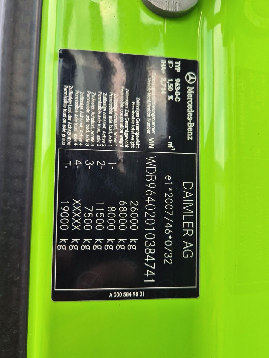 Fahrzeugabbildung Mercedes-Benz Arocs 2548 L 6x2/4 HAD Palfinger T20A AHK