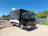 Mercedes-Benz Atego 823 Pritsche Schiebeplane +Edschaverdeck - Mercedes-Benz Atego 823