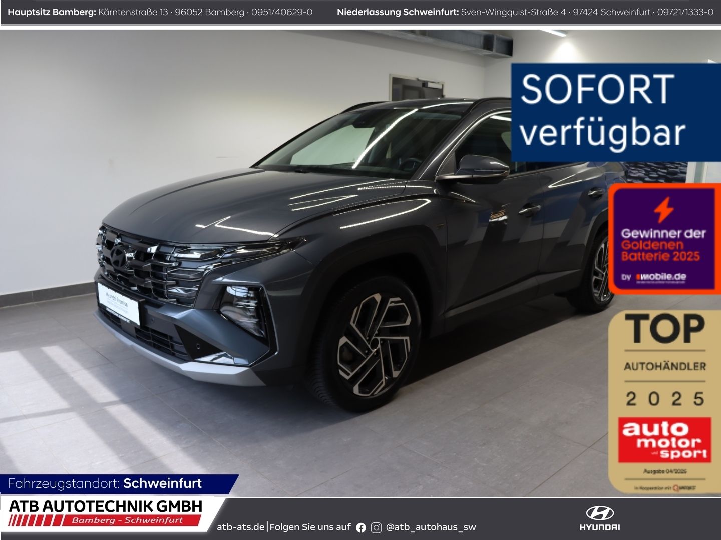 Fahrzeugabbildung Hyundai Tucson Prime 1.6 T-GDI PHEV 4WD SOH 98,7%  HUD N