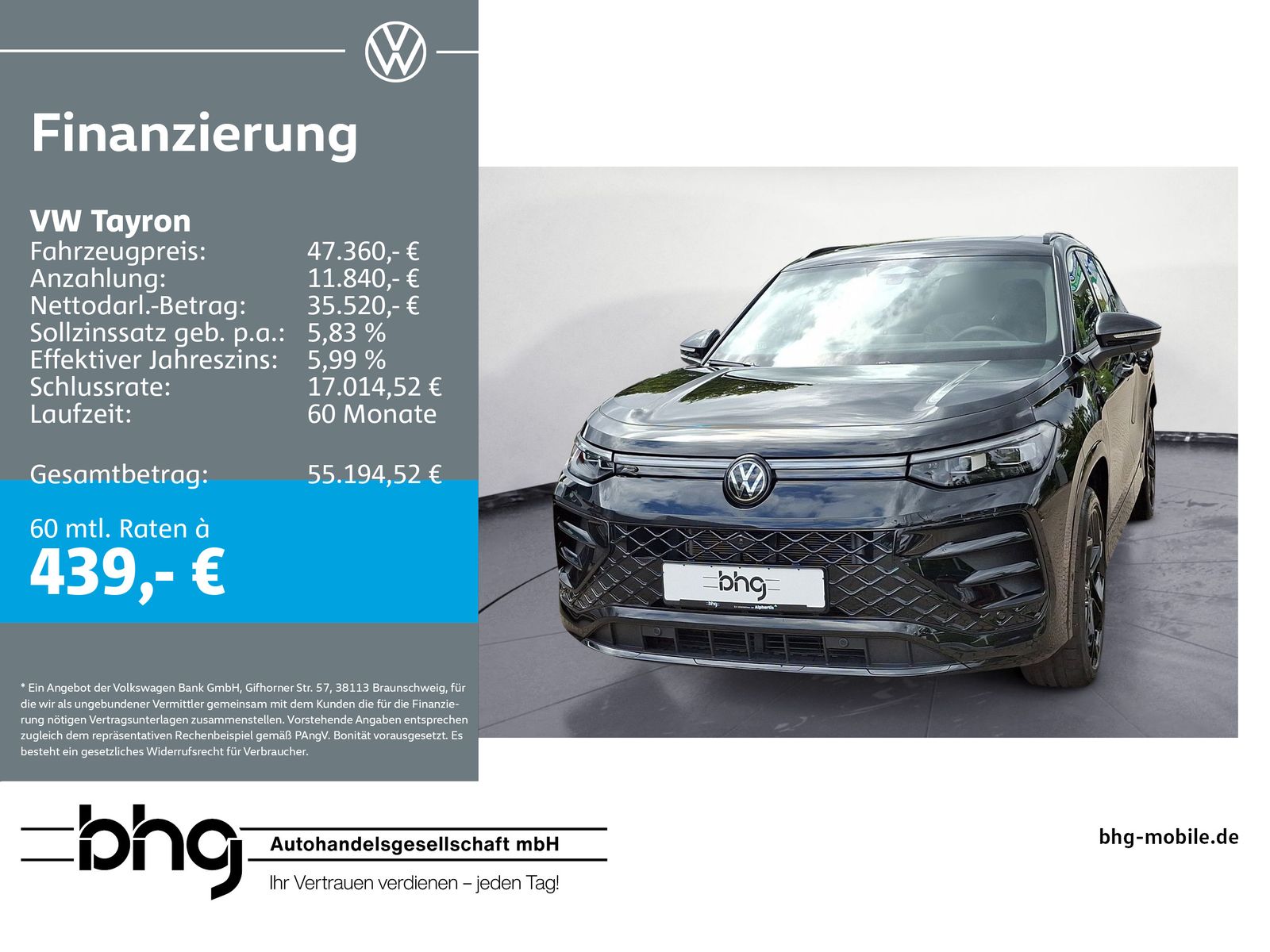 Volkswagen Tayron 2.0 TSI 4MOTION DSG R-Line