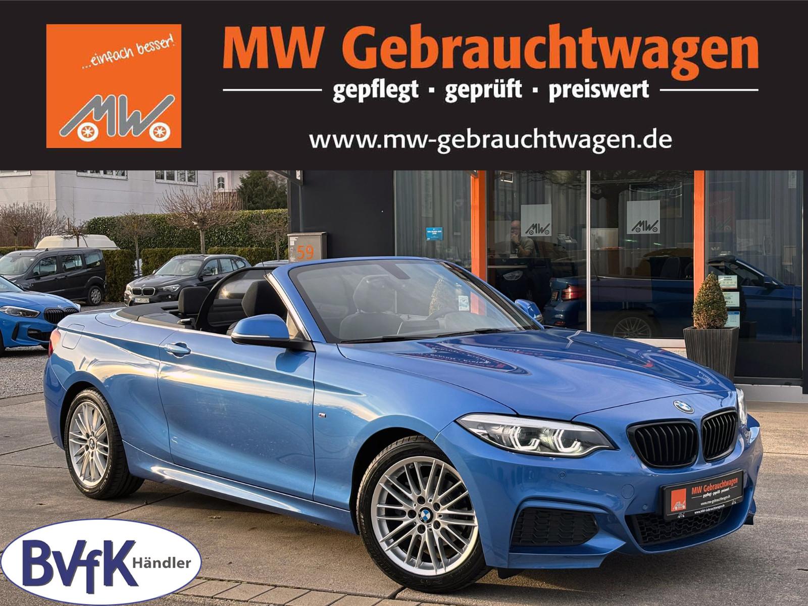 BMW 218i Cabrio M-Sport LED PDC SHZ NAV H&K BT LHZ