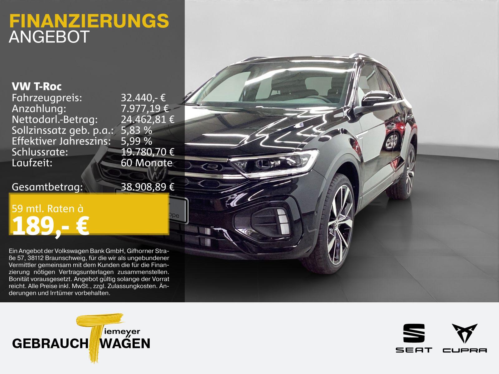 Volkswagen T-Roc 1.5 TSI DSG R-LINE LM19 PANO KAMERA SITZHZ