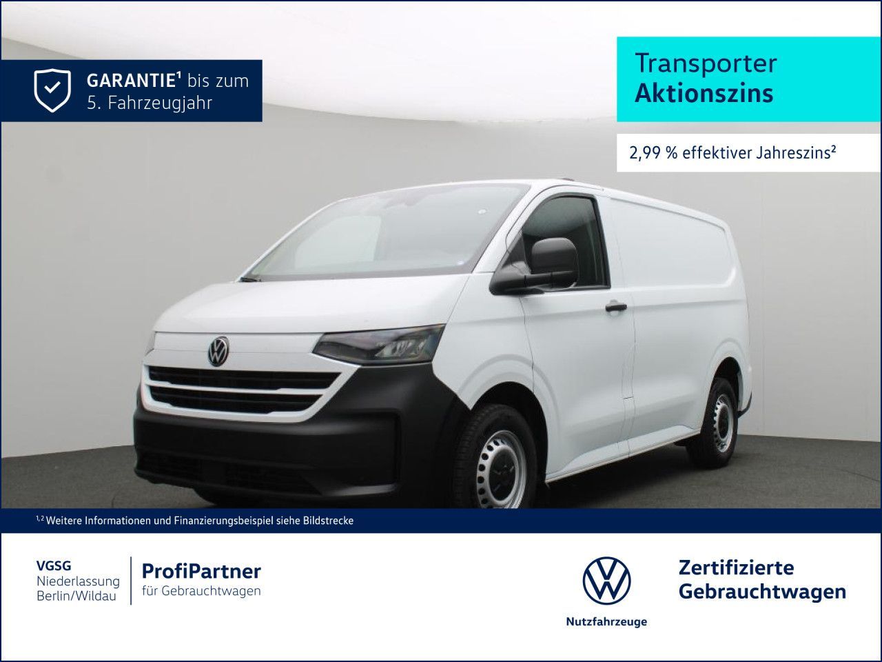 Volkswagen Transporter Kasten Kurz AHK Navi PDC Klima GJR