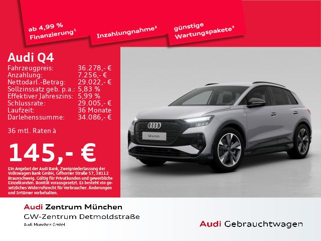 Audi Q4 40 e-tron 2x S line 20"Zoll/Dynamik/ACC+