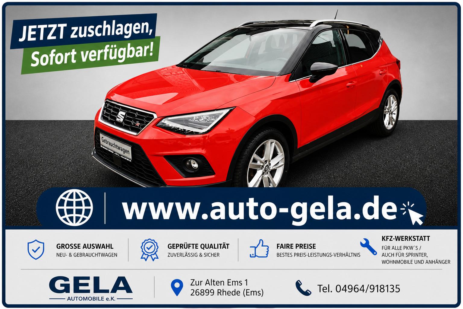 Seat Arona 1.0 TGI FR /LED/NAVI/Parkassistent/17 Zoll