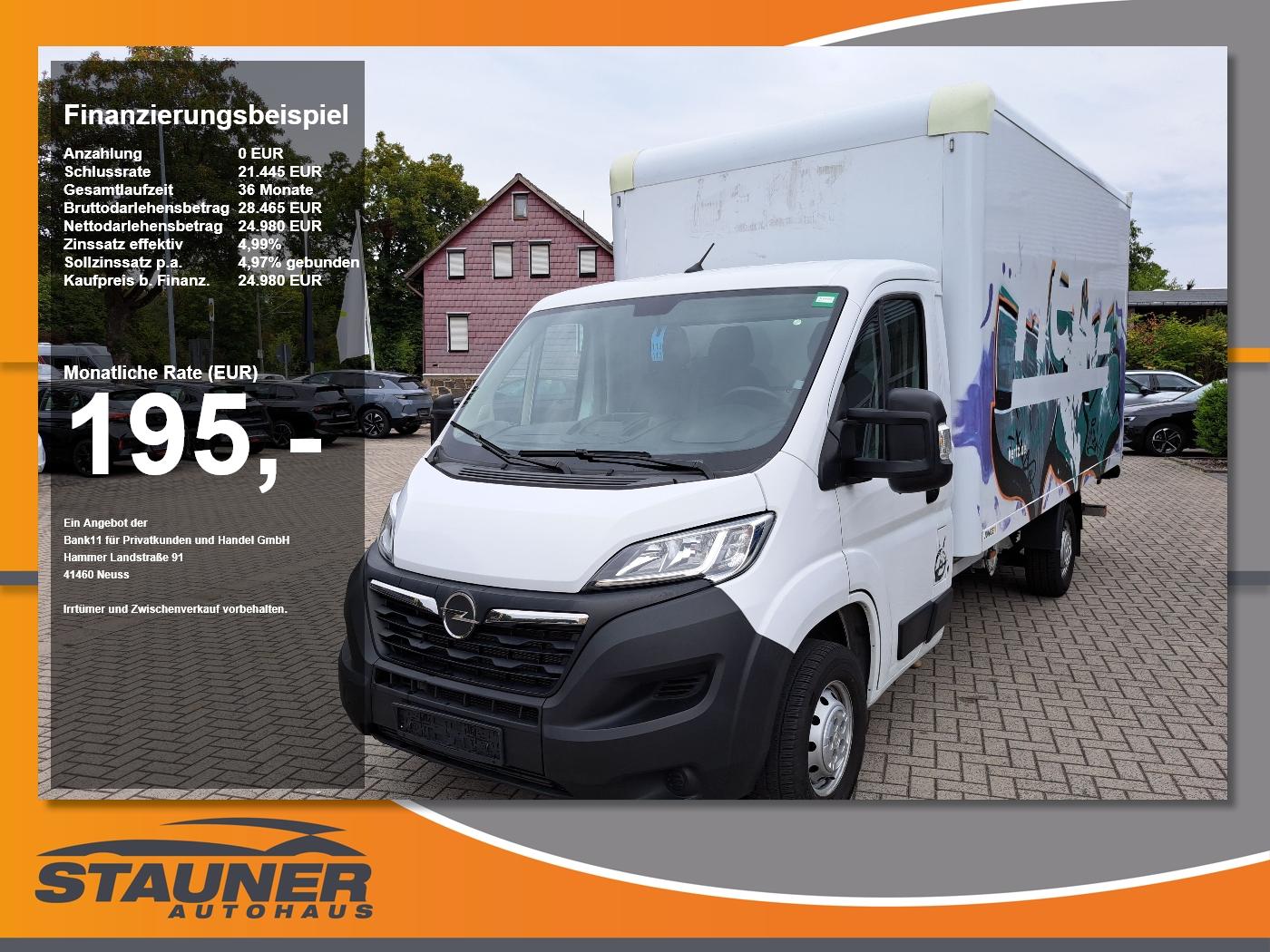 Opel Movano Koffer L4 Ladebordwand