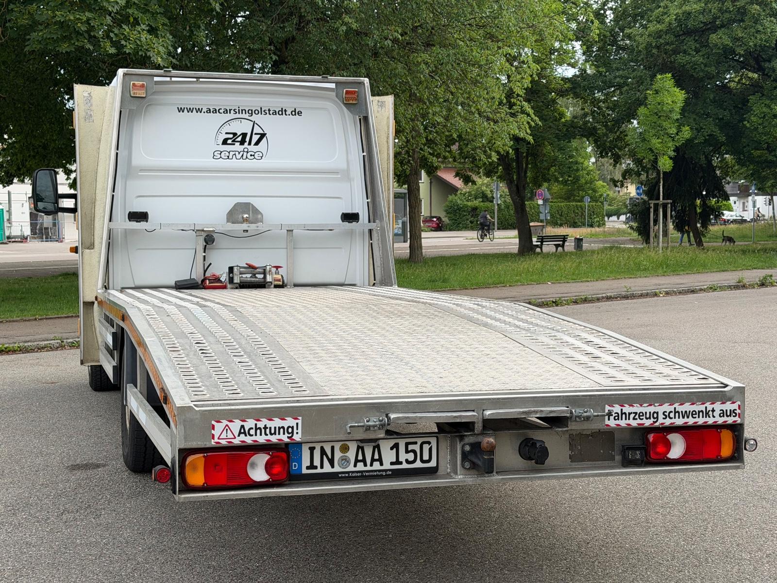Volkswagen Crafter Abschleppfahrzeug Seilwinde Luftfahrwerk