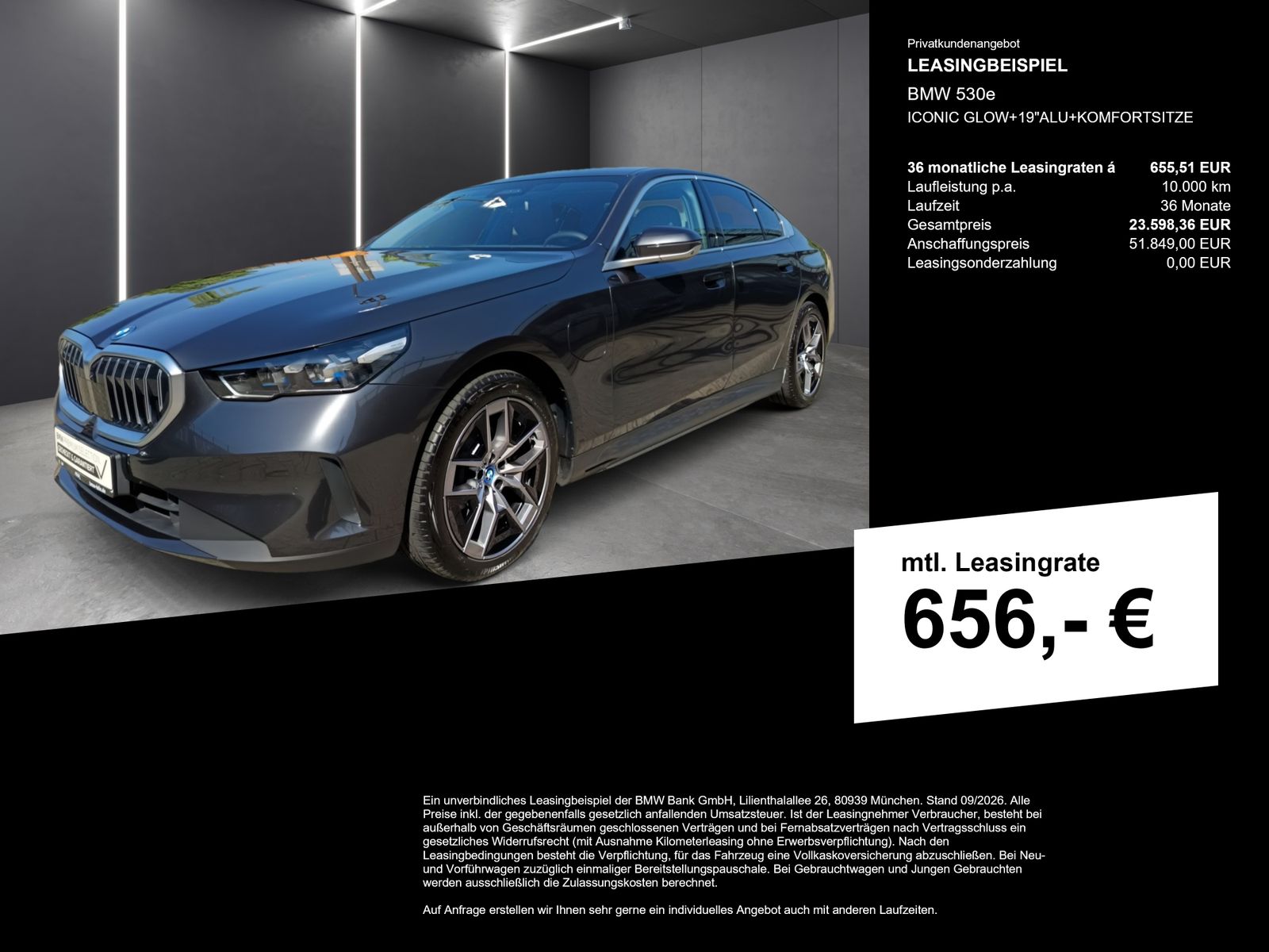 BMW 530e ICONIC GLOW 19 ALU KOMFORTSITZE foto 3