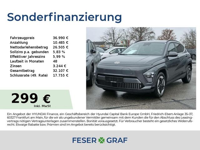 Hyundai Kona PRIME-PAKET LEDER LED NAVI KAMERA HuD 360°