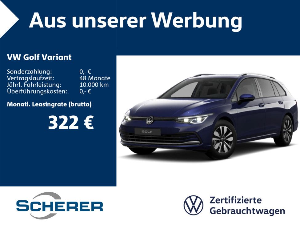 Volkswagen Golf VIII Variant 1,0 TSI Move NAVI SHZ LED ACC