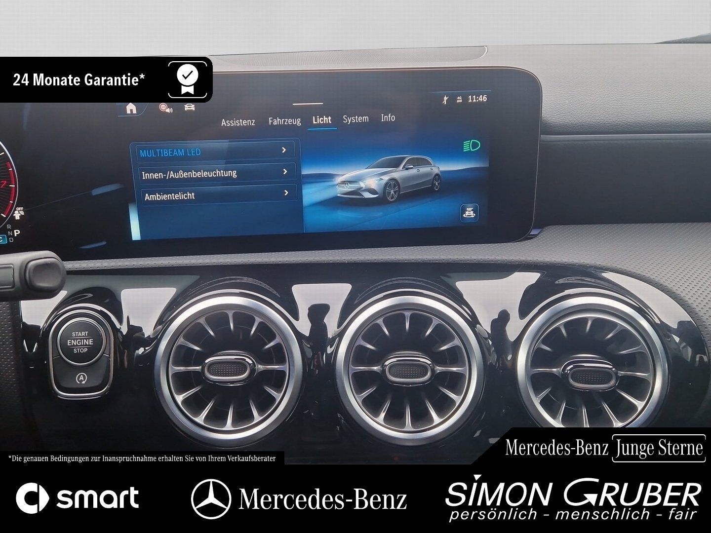 Fahrzeugabbildung Mercedes-Benz A 200 AMG Line Adv+ Multibeam Kamera Distronic