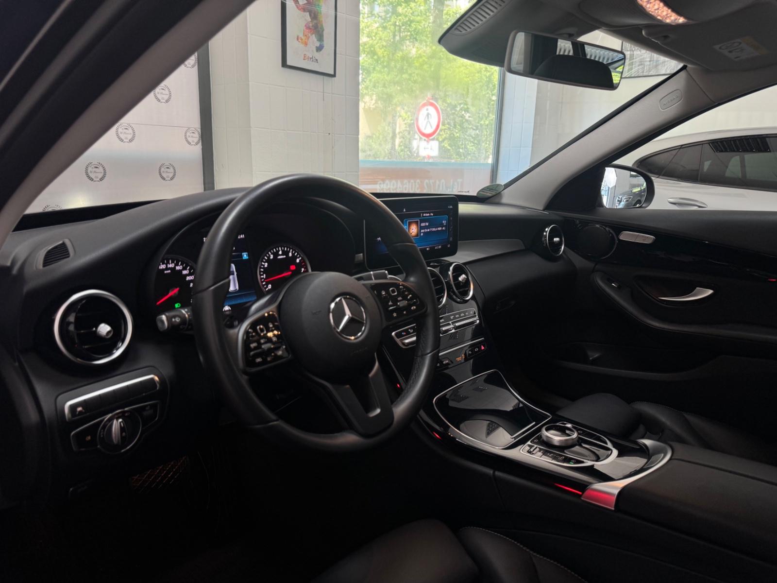 Mercedes-Benz C-Class T-MODELL AUTO NAVI CAM LEDER T-WINKEL 8-F, миниатюра 8