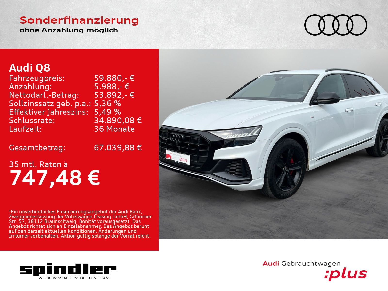 AUDI Q8 S-Line 55 TFSIe quattro / HD-Matrix, AHK, B&amp;O