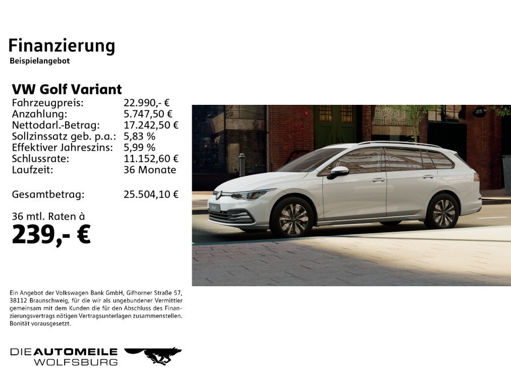 Volkswagen Golf VIII Variant 1.0 eTSI MOVE AHK Navi LED foto 2