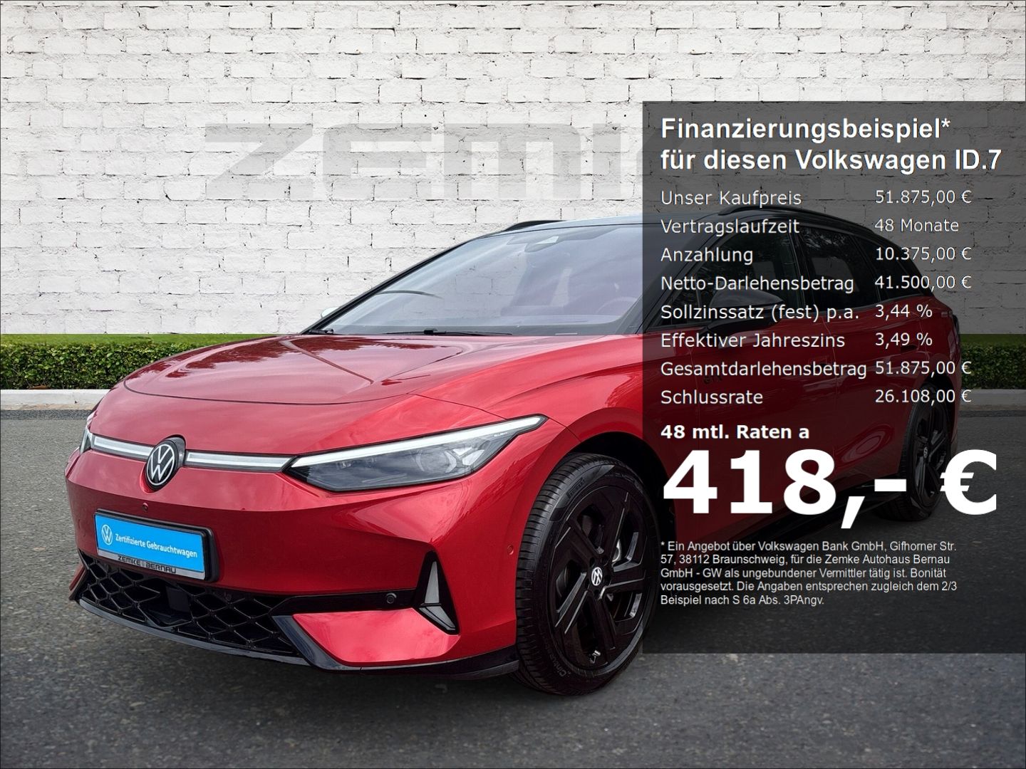 Volkswagen ID.7 Tourer GTX 1,99% 4Motion 250 kW AHK-el. kla foto 1