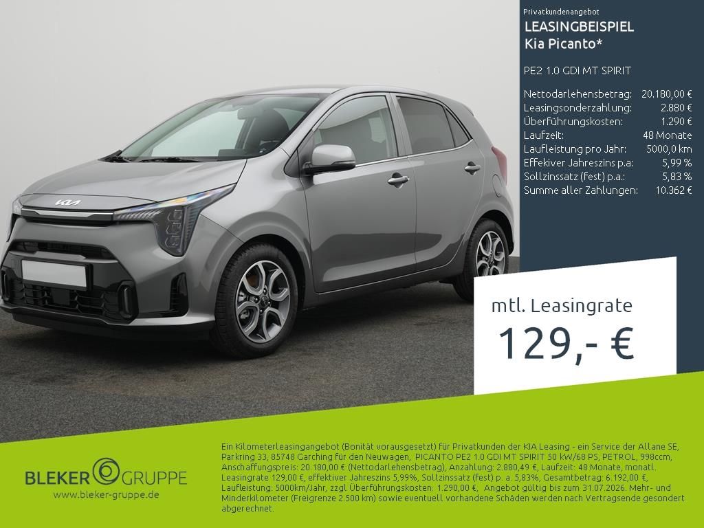 Kia Picanto PE2 1.0 GDI MT SPIRIT
